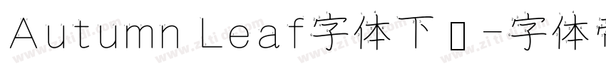 Autumn Leaf字体下载字体转换